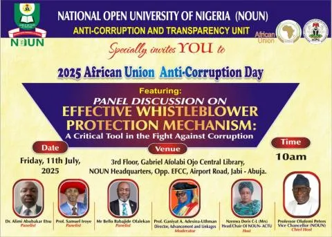 Au Anti-corruption Day: Noun-actu, Icpc To Discuss Whistle-blower Protection Mechanism