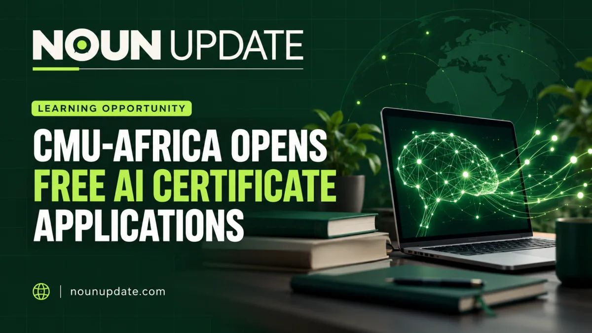 Cmu-Africa Opens Applications For Free Online Ai Certificate, Sets November 15 Deadline