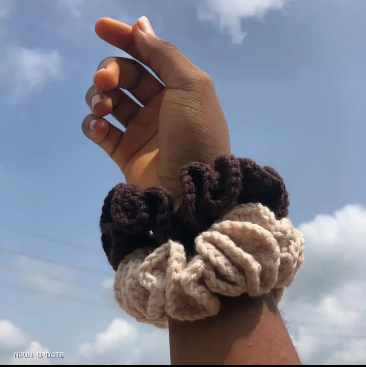 Crochet scrunchies